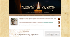 Desktop Screenshot of domesticserenity.org