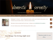 Tablet Screenshot of domesticserenity.org